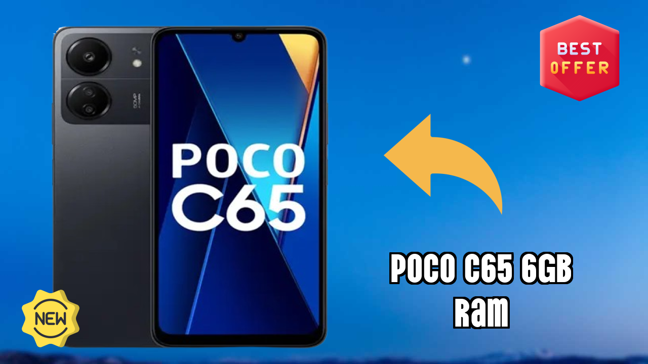 POCO C65 6GB RAM Display Size: 6.74 Inches (17.12 Cm) Screen Test
