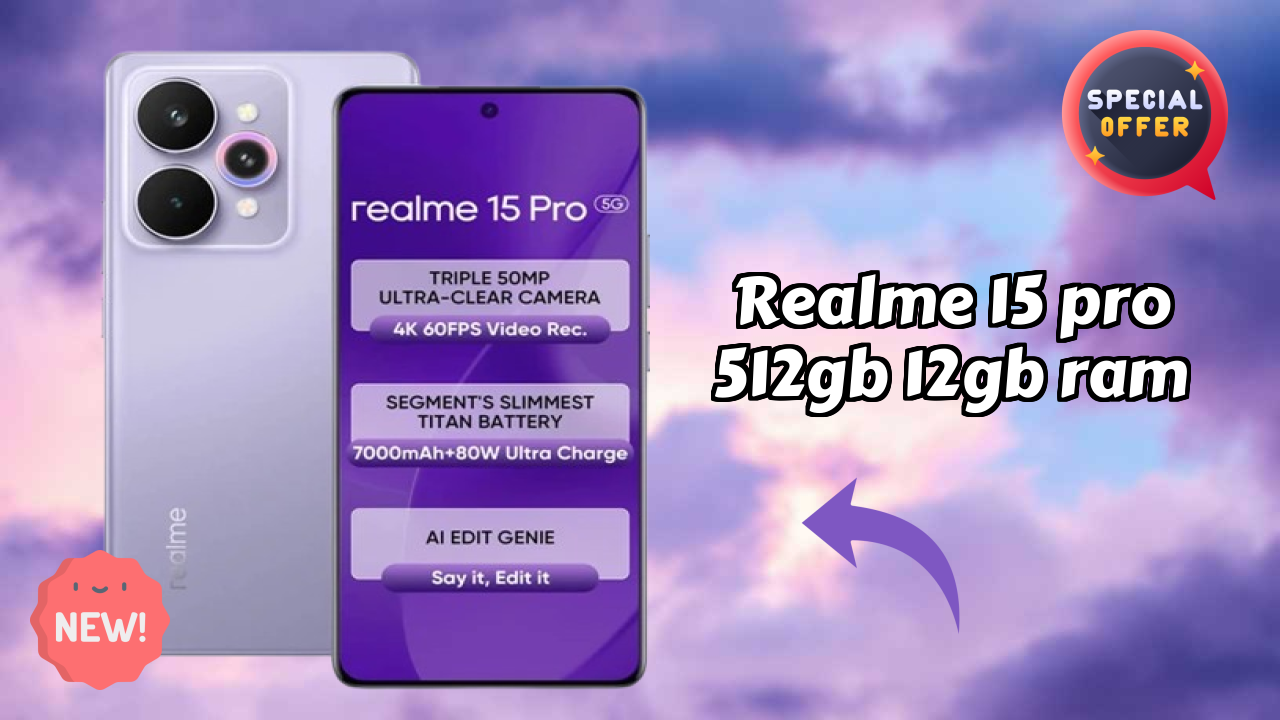Realme 15 Pro 512GB 12GB RAM Display Technology: 6.8 Inches (17.27 Cm) Screen